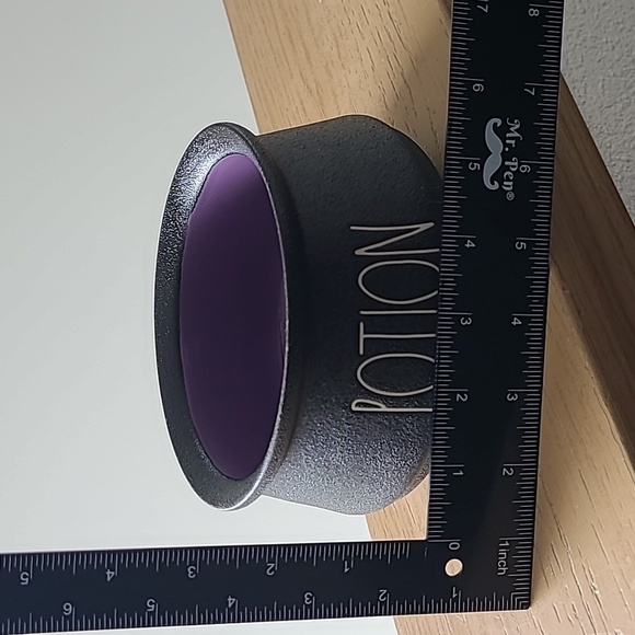 NEW Rae Dunn Black Potion Dish with Purple Interior - Picture 4 of 5
